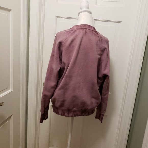 Spiritual Gangster x Peloton Purple Tie-Dye Raglan Crewneck Sweatshirt Medium - Picture 4 of 10